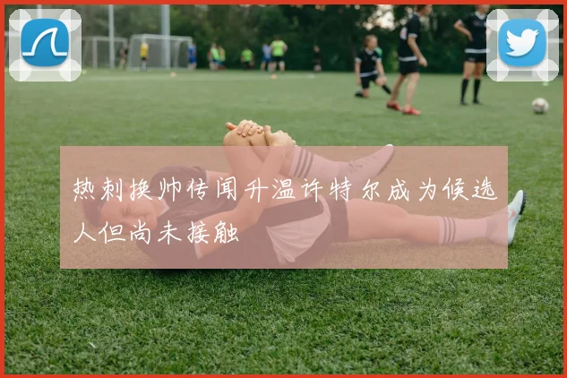 热刺换帅传闻升温许特尔成为候选人但尚未接触